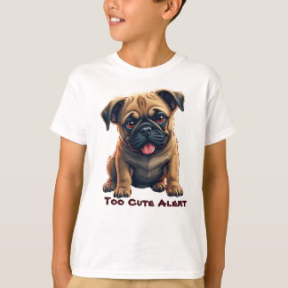 Adorable Pug Illustration T-Shirt