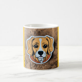 "Adorable Pup Perched on a Cup" Coffee Mug