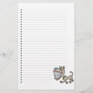 Adorable Puppy Dog Lined Stationery