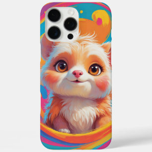 Adorable Puppy in Colourful Swirl – Phone Case