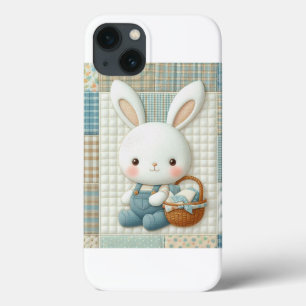 Adorable Quilted Bunny Harvest iPhone Case
