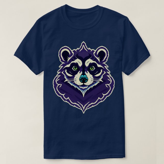 Adorable Raccoon Comic Cameo 4 T-Shirt (Design Front)
