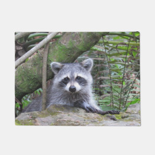 Adorable Raccoon Doormat
