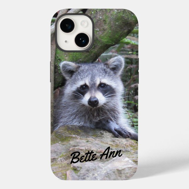 Adorable Raccoon Phone Case (Back)