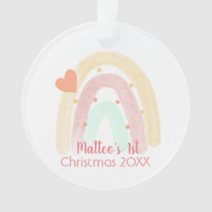 Adorable Rainbow Heart Confetti 1er Noël