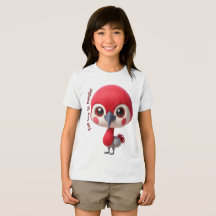 Adorable Red Bird Character