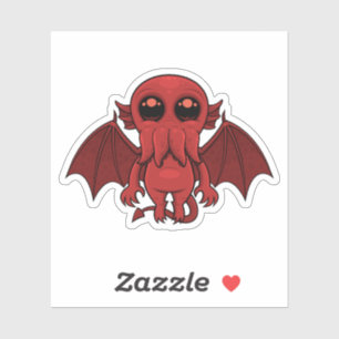 Adorable Red Cthulhu Sea Monster