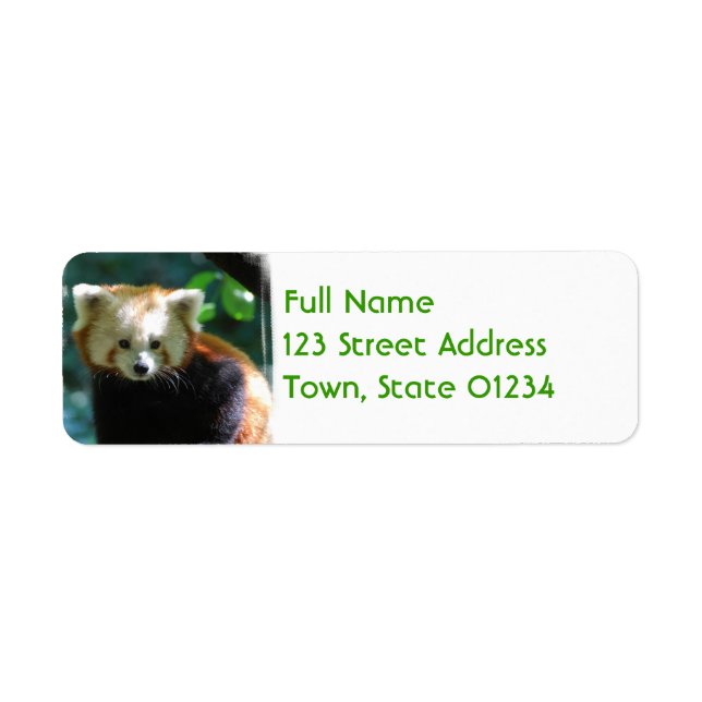 Adorable Red Panda Mailing Labels (Front)