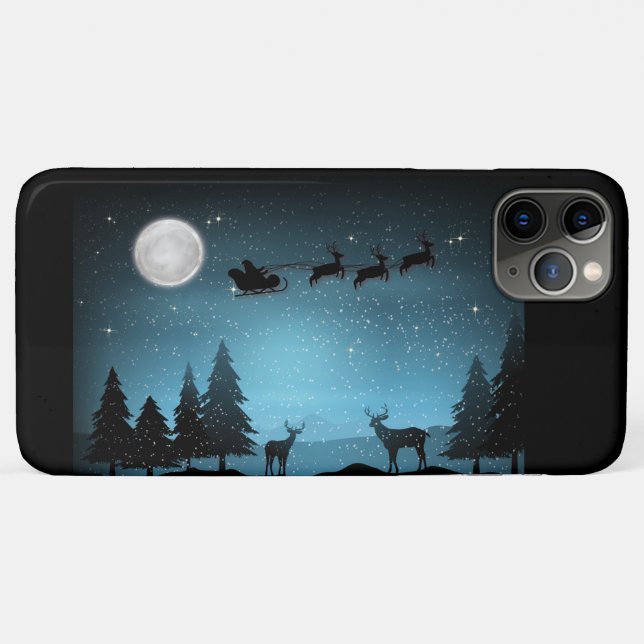 Adorable Reindeer At Night Case-Mate iPhone Case (Back (Horizontal))