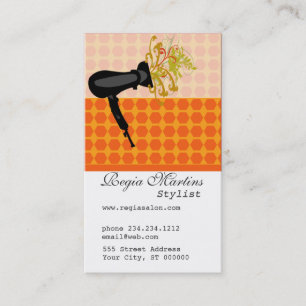 Adorable Retro BeeHive Pattern Beauty Salon Appointment Card