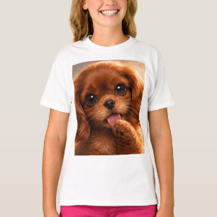 Adorable Ruby Cavalier Spaniel T-Shirt