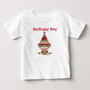 Adorable Rustic Custom Sock Monkey Party Shirt