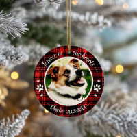Adorable Rustic Dog Pet Memorial Custom Photo