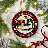 Adorable Rustic Dog Pet Memorial Custom Photo