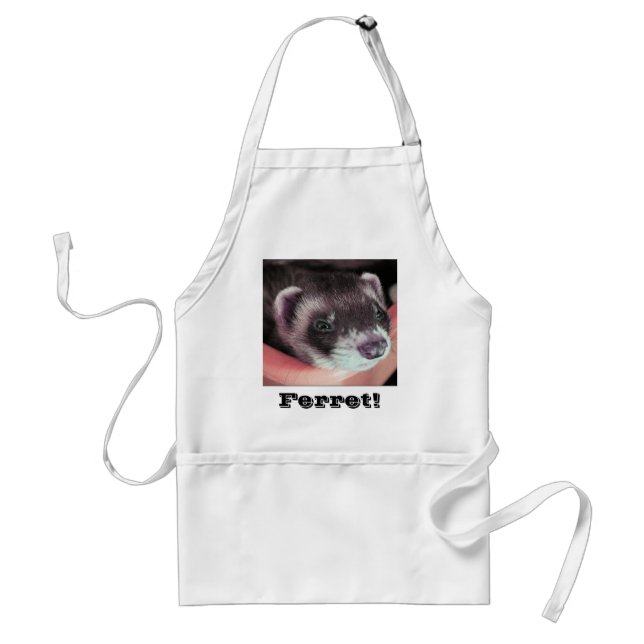 Adorable Sable Ferret Photo Standard Apron (Front)