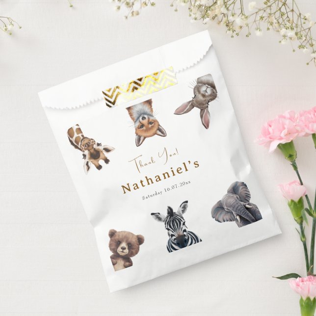 Adorable Safari Forest Animals Birthday  Favour Bag (Sealed)