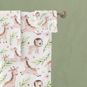 Adorable Safari Giraffe & Lion Pattern Bath Towel Set