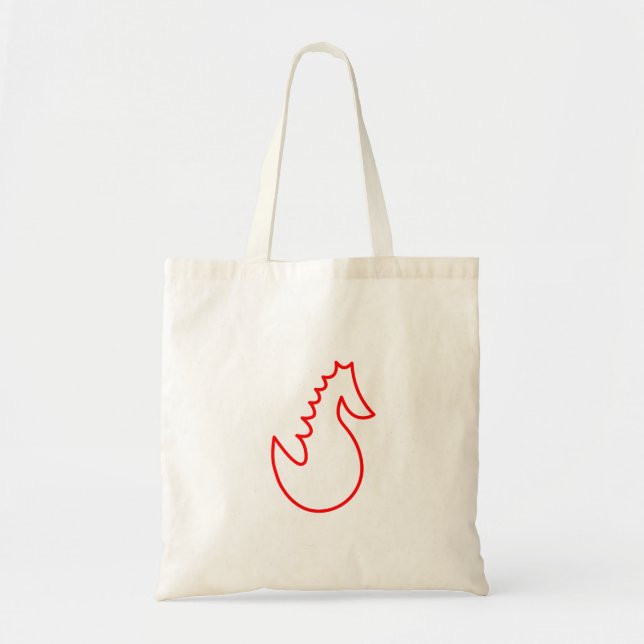 Adorable Searhorse Tote Bag (Front)