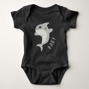 Adorable Shark Baby Bodysuit