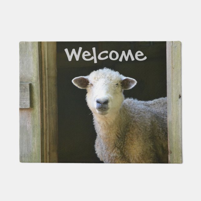Adorable Sheep Doormat (Front)