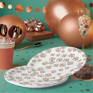 Adorable Sheep Face Paper Plate