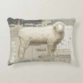 Adorable sheep farmhouse style pillow