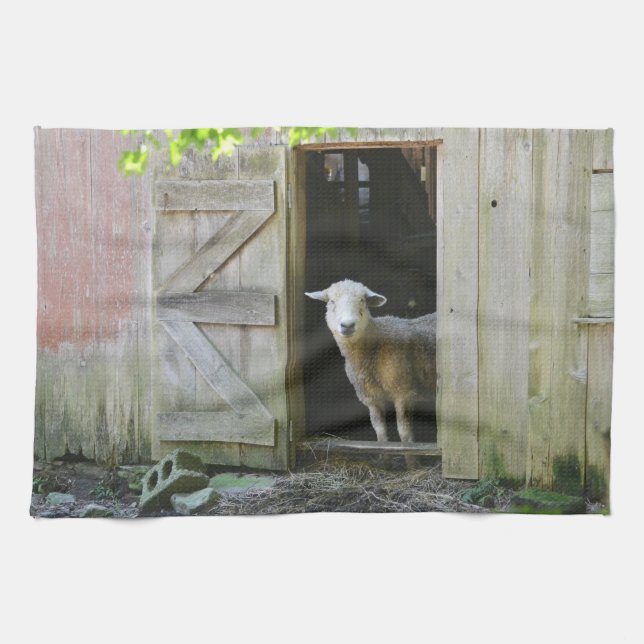 Adorable Sheep Kitchen Towel (Horizontal)