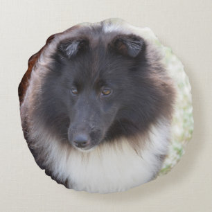 Adorable Sheltie Round Pillow