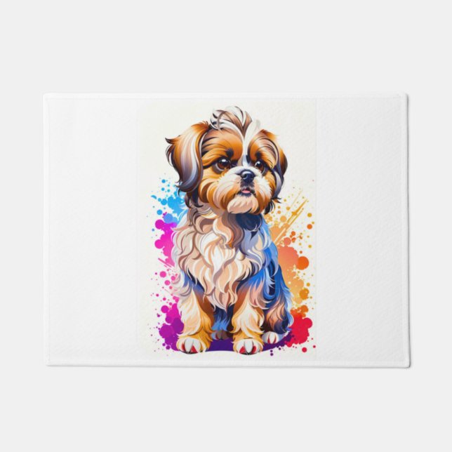 Adorable Shih Tzu Doormat (Front)
