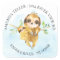 Adorable Sloth Baby Shower Return Address Label