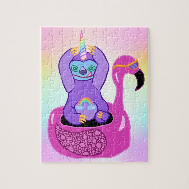 Adorable Sloth-icorn Jigsaw Puzzle (Vertical)