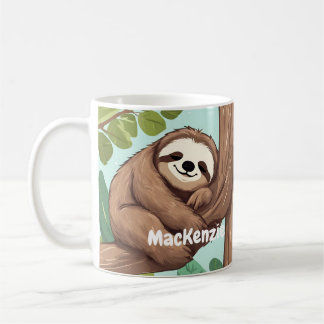 Adorable Sloth Lazy Custom Coffee Mug Idée cadeau