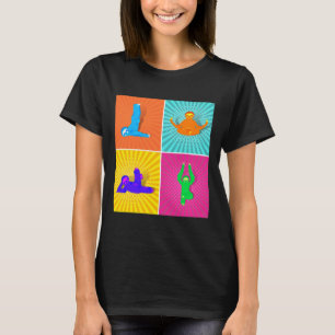Adorable Sloth Practicing Yoga And Meditating Retr T-Shirt