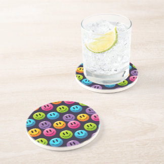 "Adorable Smile Emoji Pattern Collection" Coaster
