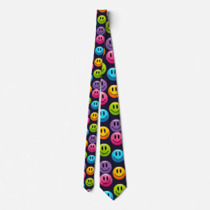 "Adorable Smile Emoji Pattern Collection" Tie