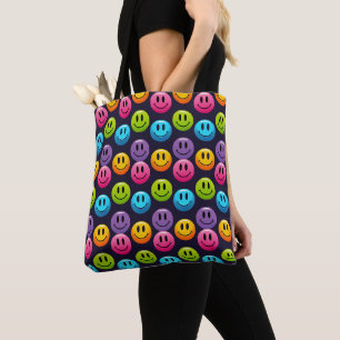 "Adorable Smile Emoji Pattern Collection" Tote Bag