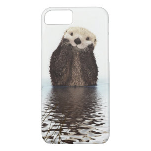 Adorable Smiling Otter in Lake Case-Mate iPhone Case