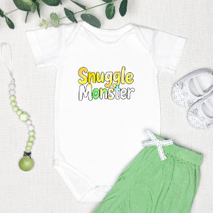 Adorable "Snuggle Monster" Baby Bodysuit