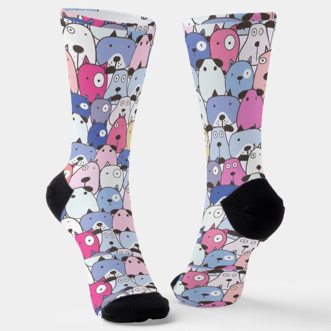 Adorable Socks for Pet Enthusiast (Angled)