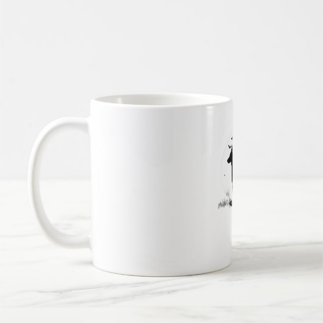 Adorable Spooky Golden Retriever Ghost Classic T-S Coffee Mug (Left)
