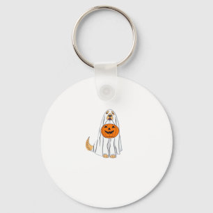 Adorable Spooky Golden Retriever Ghost Classic T-S Keychain
