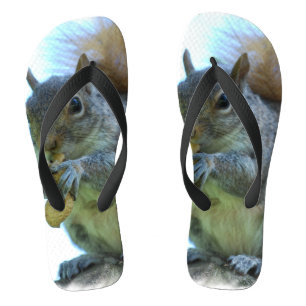 Adorable Squirrel Flip Flops