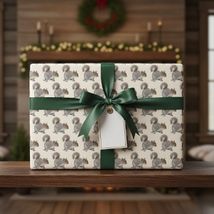 Adorable Squirrel Wrapping Paper Sheet 