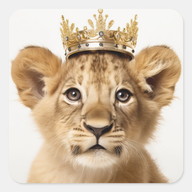 Adorable Sticker Royal Dress Up King Lion (Devant)