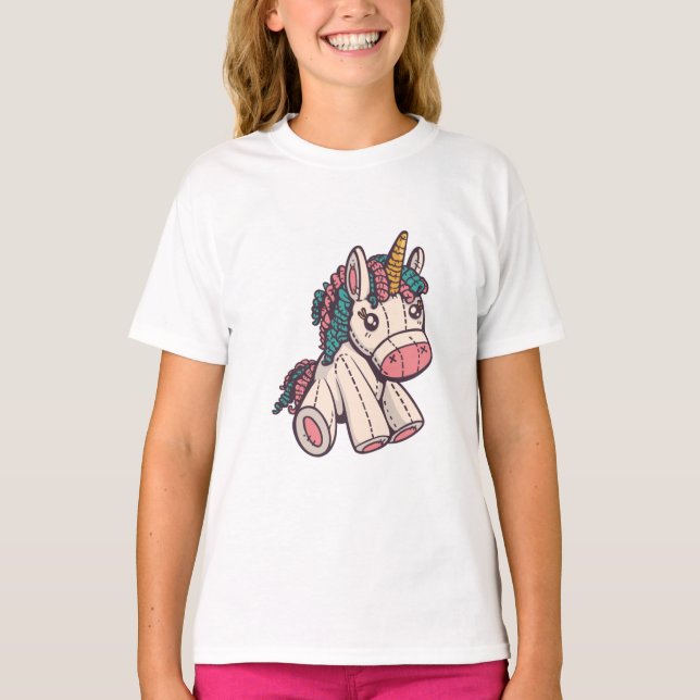 Adorable Stuffed Unicorn T-Shirt (Front)