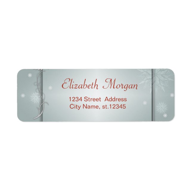 Adorable Stylish ,Snowflakes, Holiday (Front)