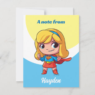 Adorable Supergirl Stance Card