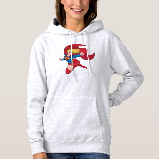 Adorable Supergirl Stance Hoodie (Front)
