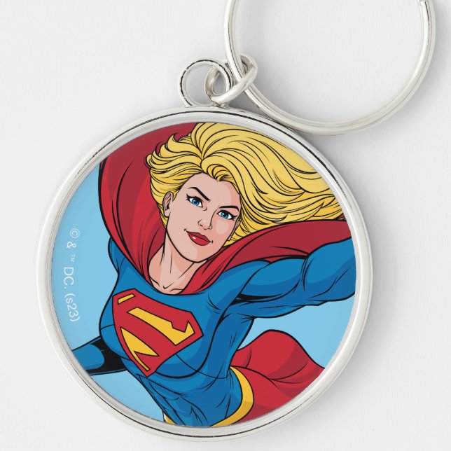 Adorable Supergirl Stance Keychain (Front)