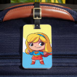 Adorable Supergirl Stance Luggage Tag<br><div class="desc">Check out this adorable Supergirl character art in her ready-for-action stance!</div>